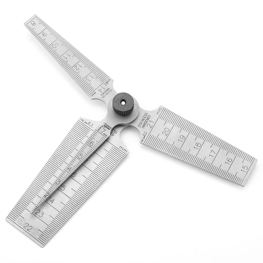 Feeler Gauge Feeler Measuring Tool Hole Size Gage 1 Set Stainless Steel Welding Taper Feeler Gauge Rulers Hole Inspection Tool Taper Gauge