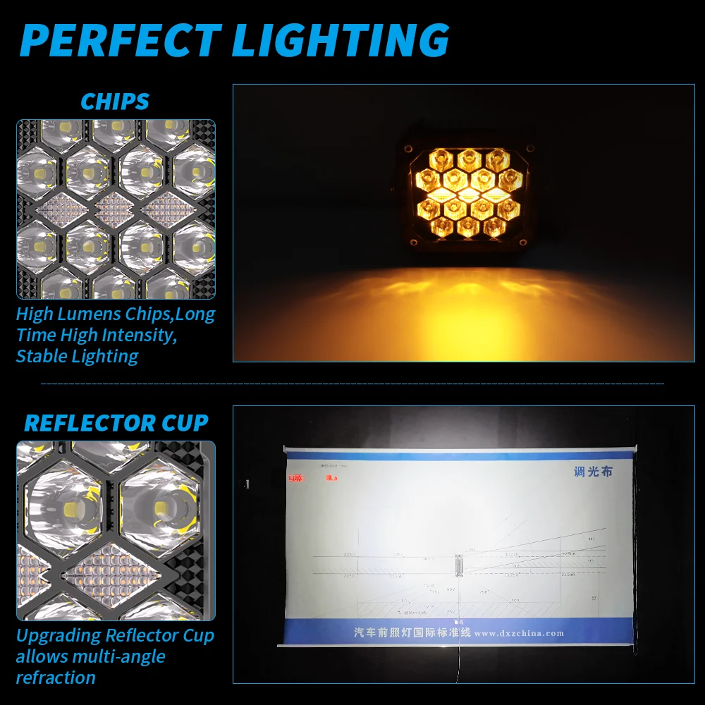 4Inch Auxiliary Auto Fog Light Work Fog Light Long Range Led Light Bar for Moto