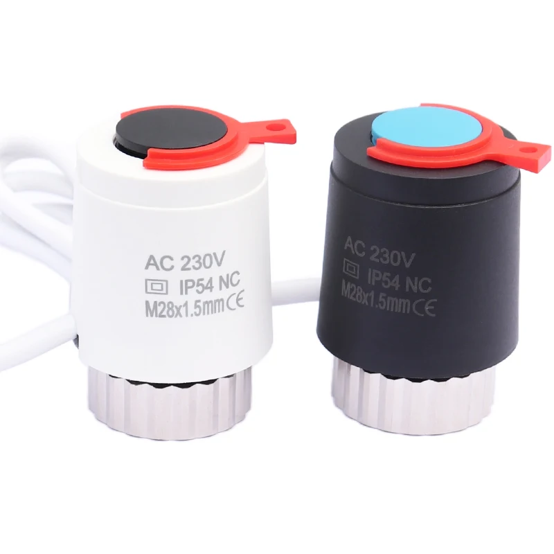 Atuador Térmico Elétrico para Aquecimento Radiante Válvula Termostática do Radiador Trv Normalmente Fechado nc M28 1.5 mm 230v pc Pcs 10 Pcs