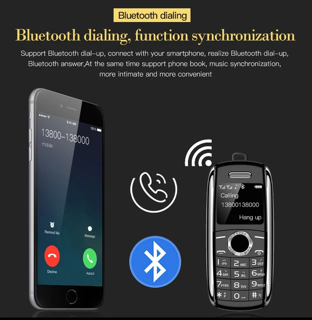 New Mini Mobile Phone X8 0.66 2G GSM Telefone Dual SIM Wireless Bluetooth