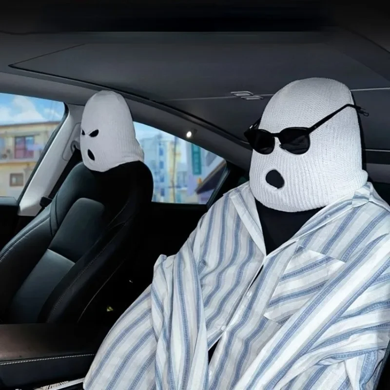 Masked Warm Head Cap Cycling Windproof Mask Car Seat Head Cover Personalized Funny Hat Special Modified Decorative Accessories balaclava mask,thermal balaclava,cycling balaclava,cycling cap