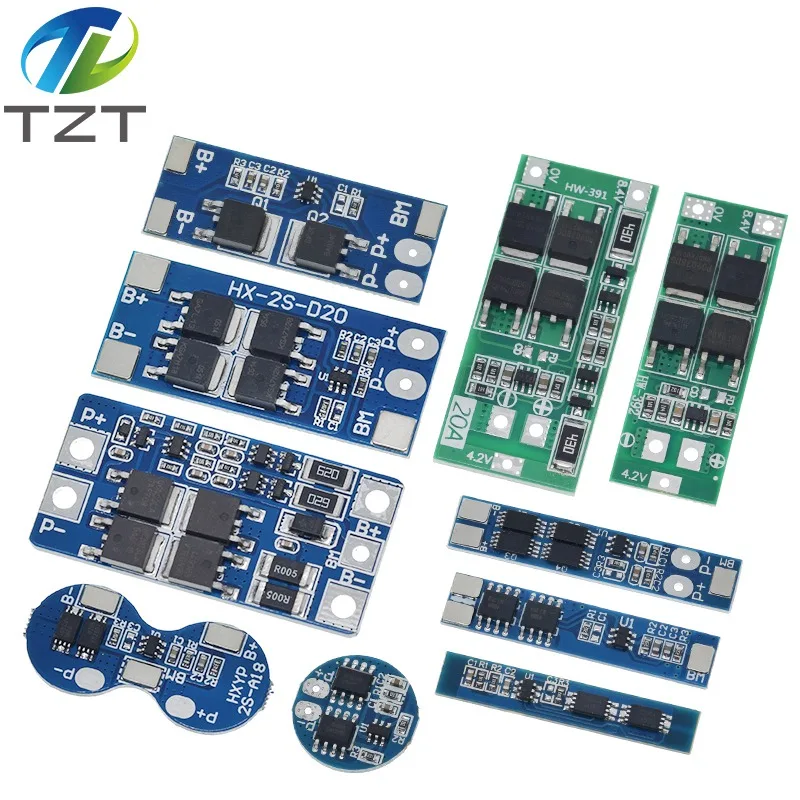 Battery Protection Board 2S 3A 4A 5A 8A 10A 13A 20A 7.4V 8.4V Li-ion 18650 Lithium battery protection board / BMS board Standard / Balance