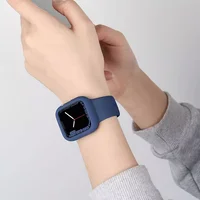 Coque en silicone souple pour bracelet Apple Watch 46mm 45 44mm 42mm 41 40mm, accessoires de protection pour iwatch série SE 11 10 9 8 7 6 6