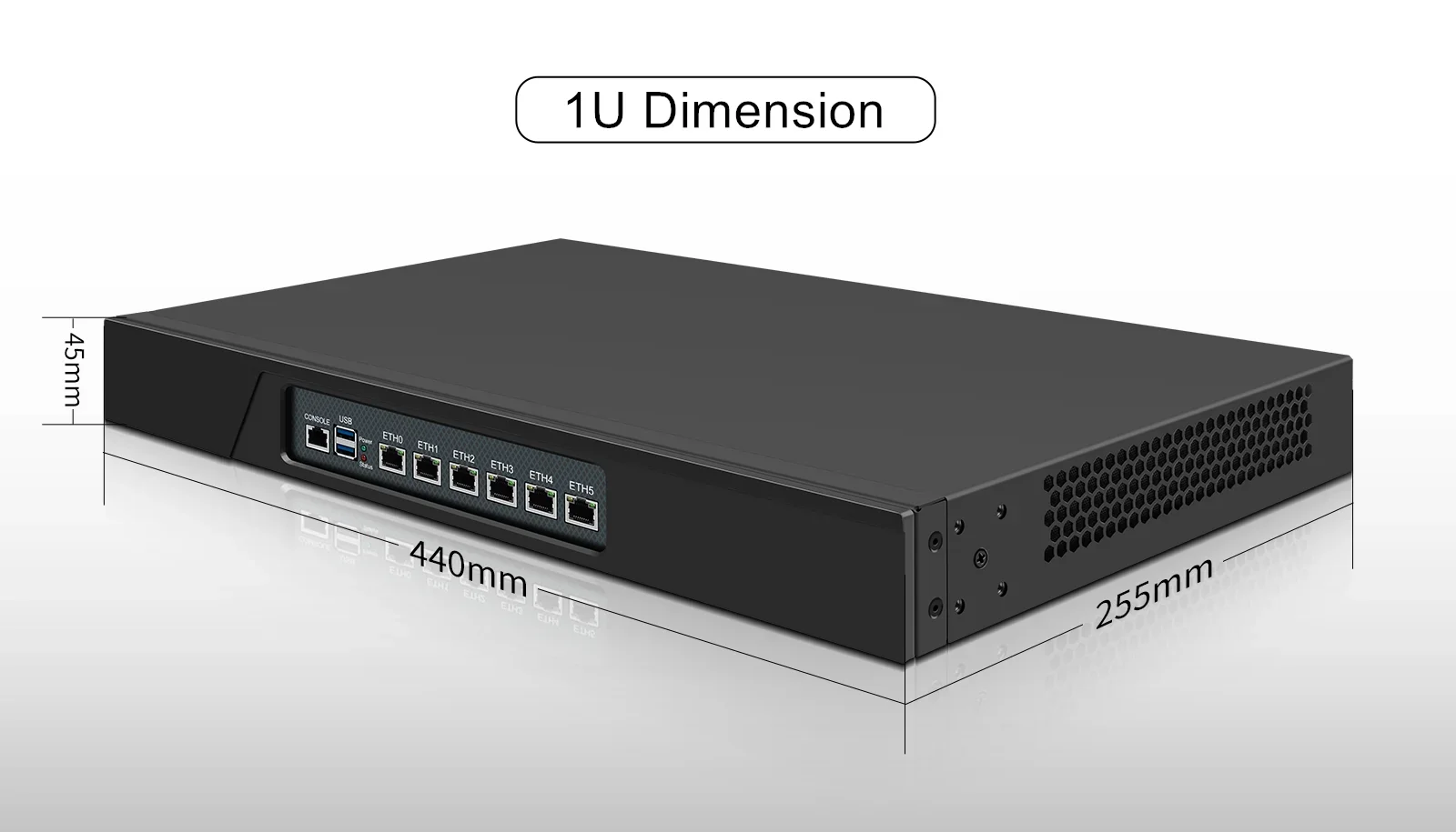 6 x i226-V 2.5G LAN Intel i3 N305 N150 N100 Topton 1U Rack Chassis Mini PC Cabinet Firewall Router Gateway DDR5 MSATA SIM Slot 6