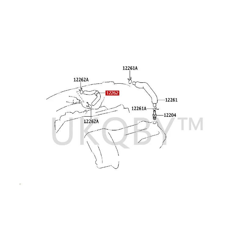 1226231040 To yo ta crown enterprising spirit Ventilation hose