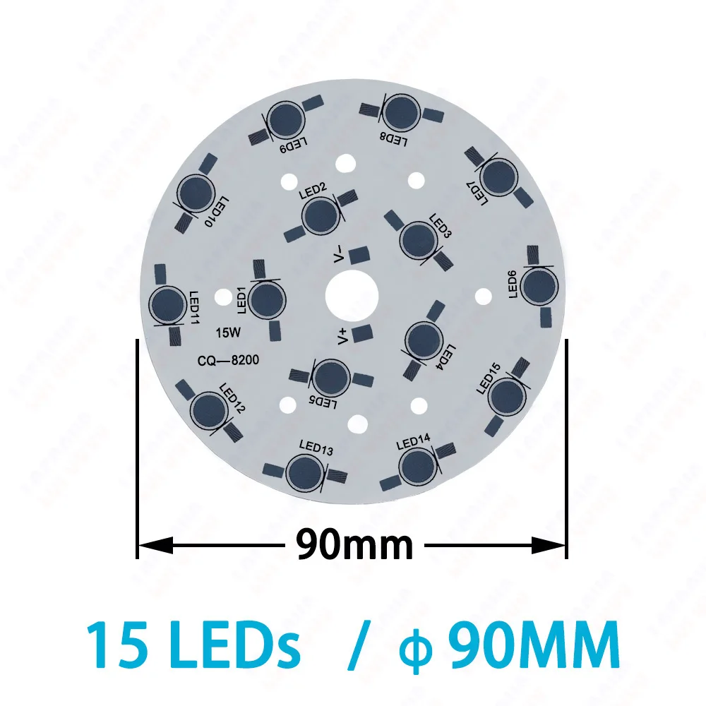 1W 3W 5W 7W 9W 12W 15W 18W 21W 24W 30W LED 알루미늄 플레이트 방열판 전구 PCB 기판 수경재배 수족관 식물 생장등 스포트라이트