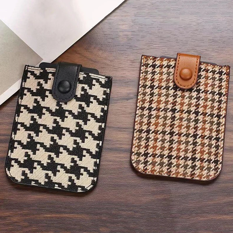 

High Quality Thin Money Clip Cardholder Wallet PU Leather Pull-out Type Card Bag Fashion Credit Coin Small Business Card Holder