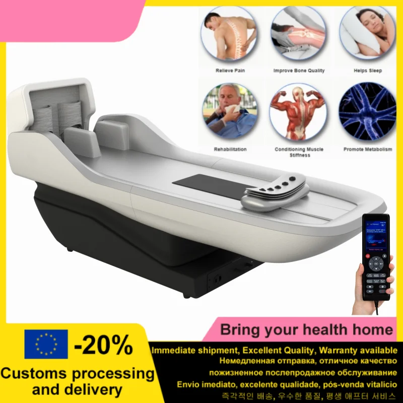 Fully Automatic Massage Bed Chair Spine, Insomnia, Sub-health Help Improve Sensory Stimulation Heating Sound Vibration Traction