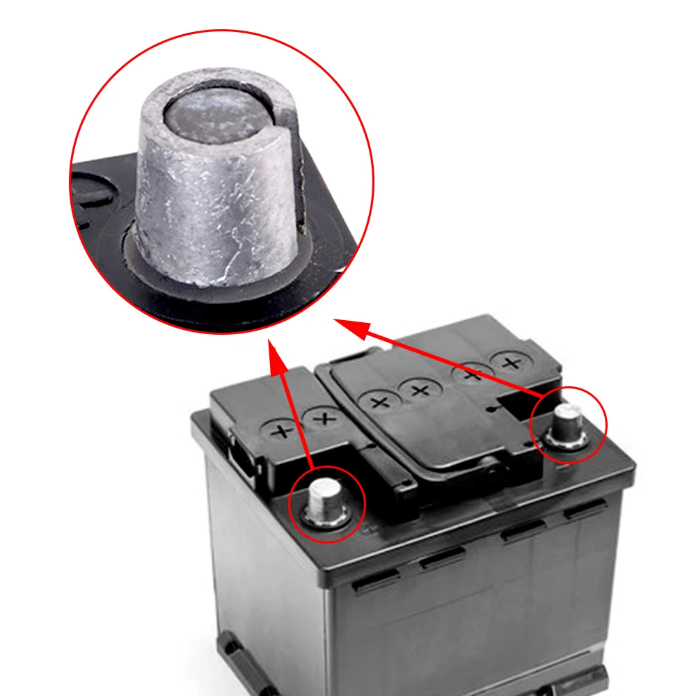 Battery Terminals Car Battery Terminal Converters Post Adaptors Sleeve Set Battery Post Sleeves Repair Shims Tool Accessories Parts