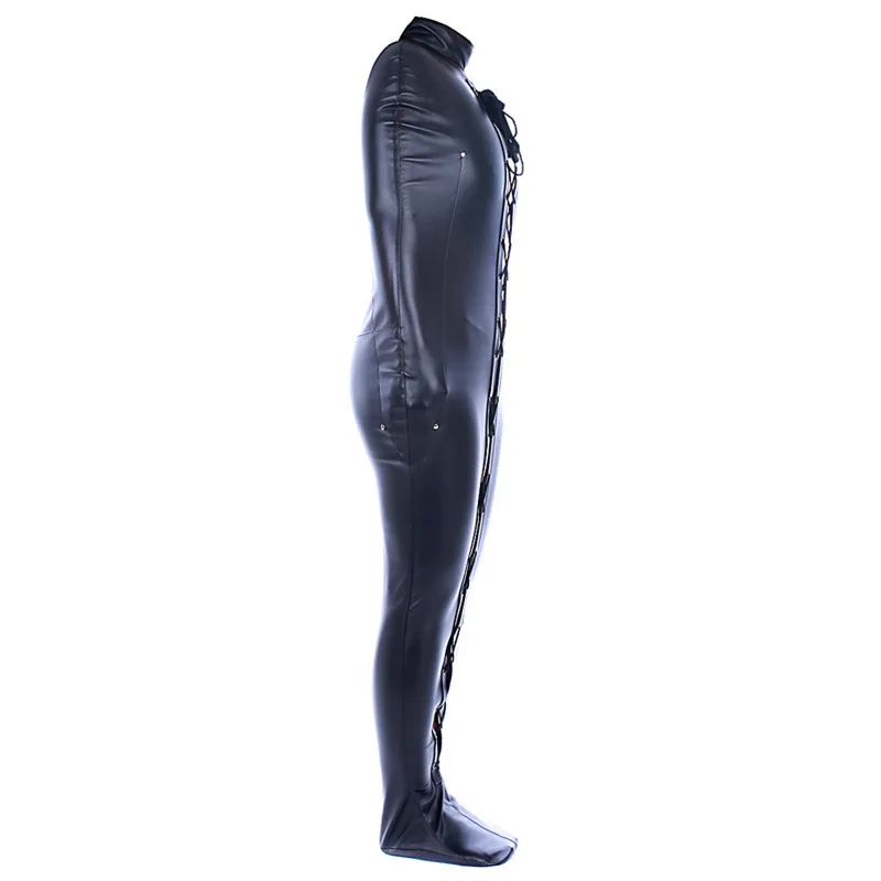 Leather Full Coated Mermaid Restraint Sleeping Bag Mummy Restraint Bag Binding Imprisonment Clothes Sutable For Party Game Props