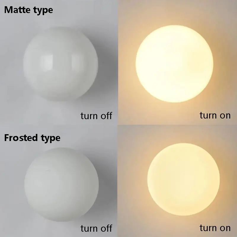 Milky White Glass Ball Wall Lamp image 2