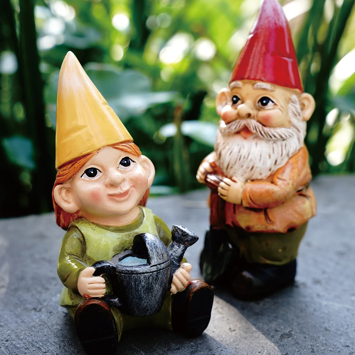 1PC, resin material gardener-shaped garden statue ornament, suitable for home, garden, courtyard and micro-landscape creation
