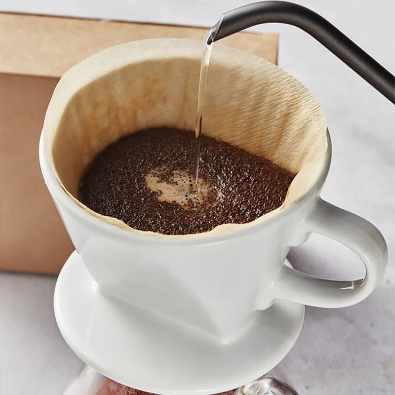 100pcs Per Pack Coffee Maker Replacement Professional Filters Paper Coffee Pot Filter Paper 14