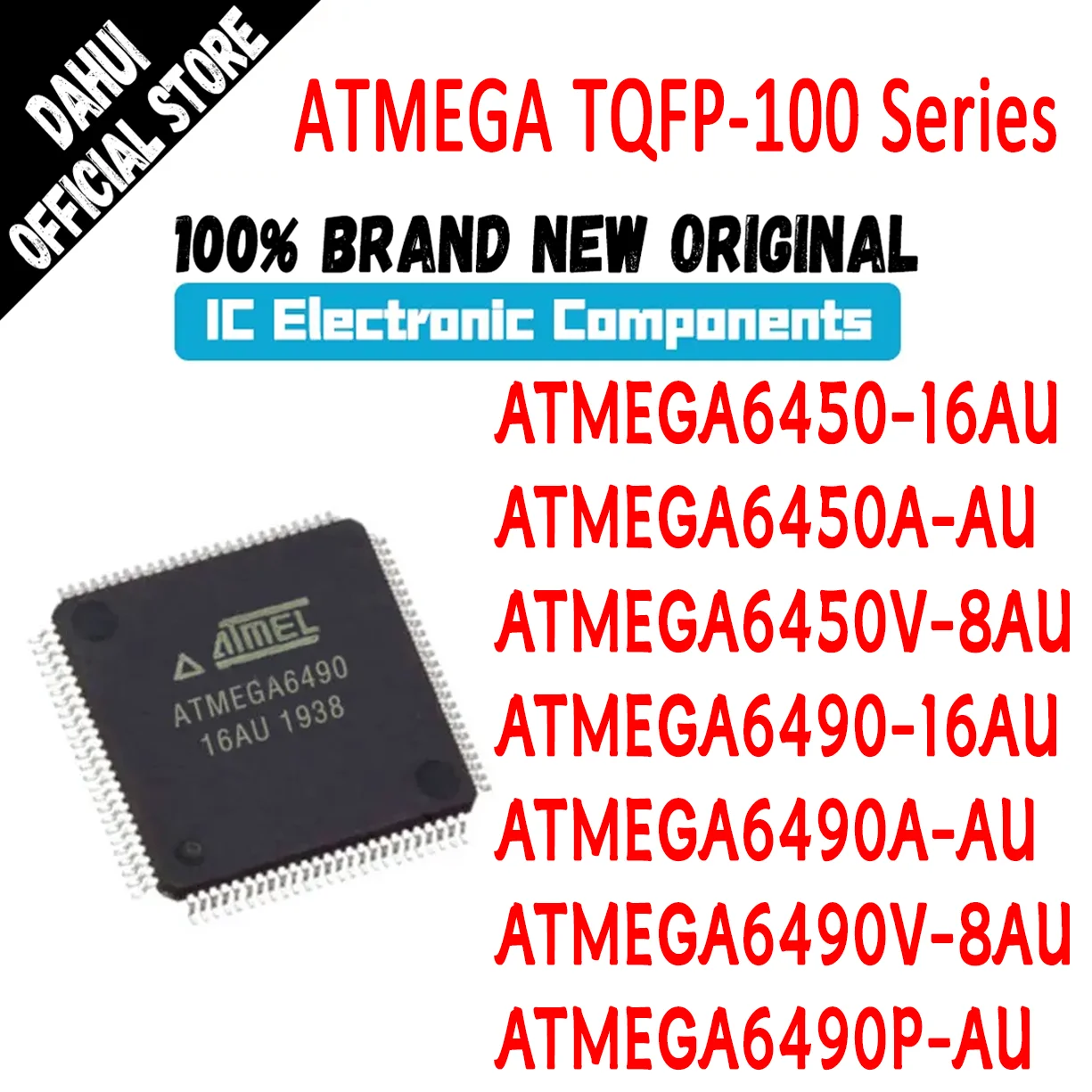 

ATMEGA6450-16AU ATMEGA6450A-AU ATMEGA6450V-8AU ATMEGA6490-16AU ATMEGA6490A-AU ATMEGA6490V-8AU ATMEGA6490P-AU ATMEGA IC MCU Chip