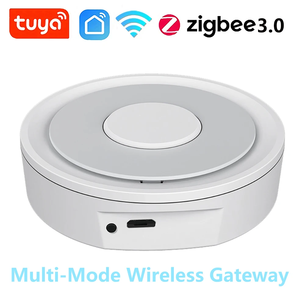 Tuya Smart Life ZigBee 3.0 Smart Wireless/Wired Gateway Hub Home Bridge Remote Linkage Devices WiFi Central Control Host