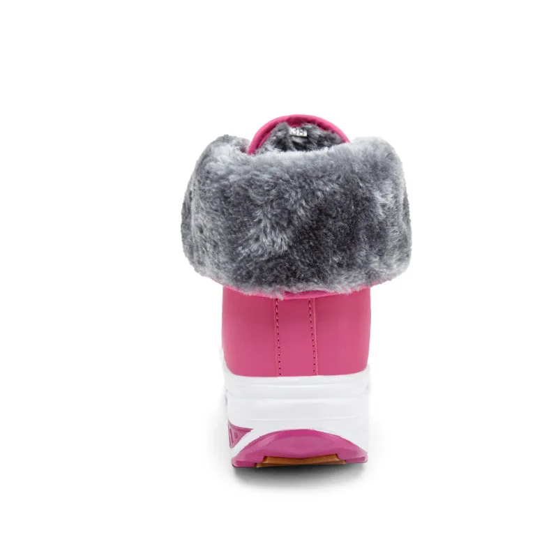 High Women Shake Wedge Boots With Plush Sports Casual Antiskid Winter Shoes Fashion Sneakers Size 35-40