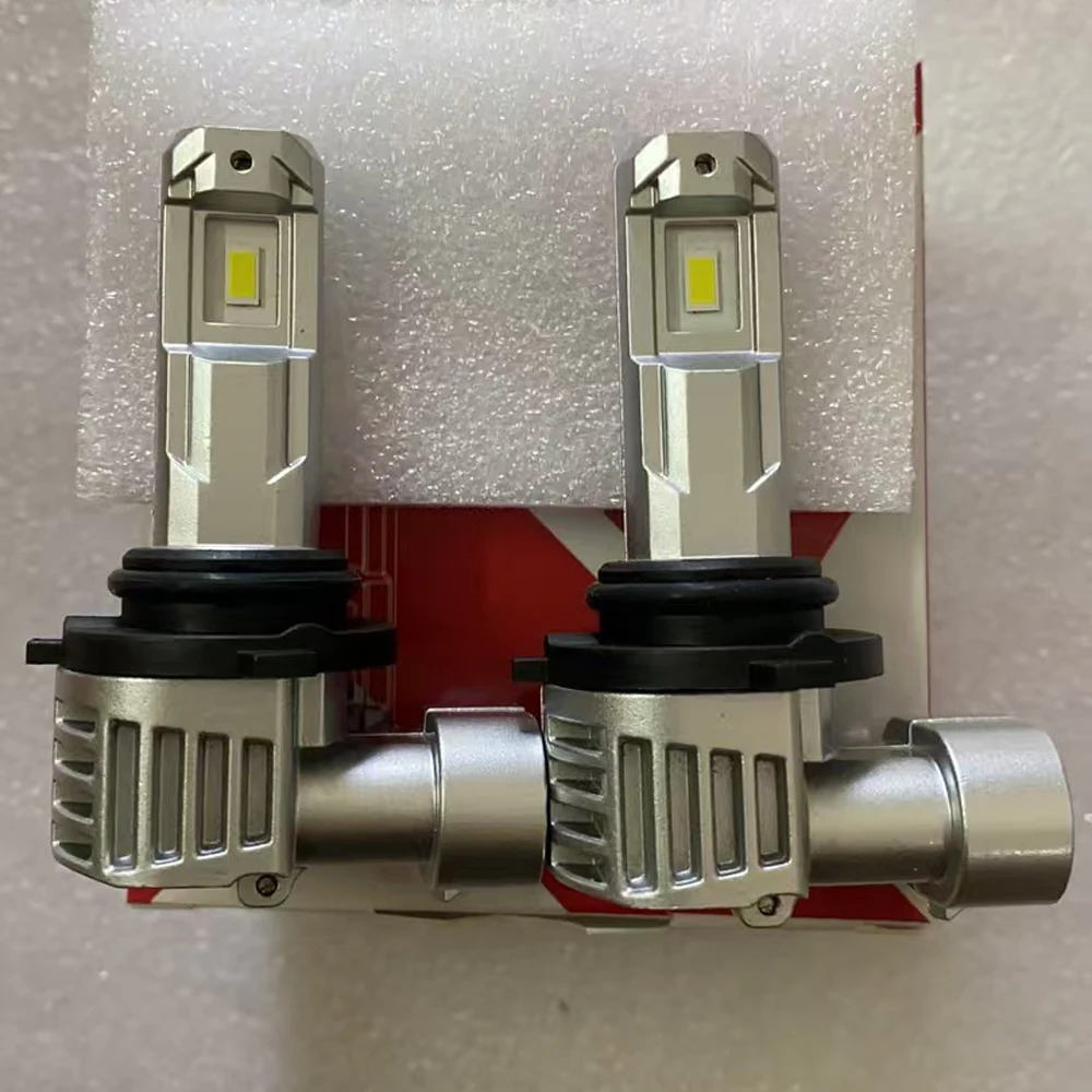 2개 HB4 P22d 9006 LED 헤드라이트 자동차 다이오드 전구 화이트 모토 안개등 12V 55W 캔버스 에러 프리 크라이슬러 크로스파이어 20042007용