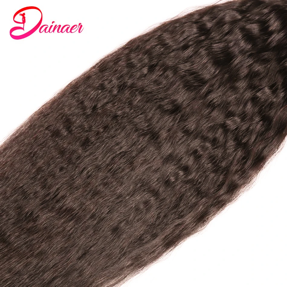 Kinky Straight Bundles Natural Human Hair Extensions 8-30Inches Remy Hair 1/3/4 Pcs/Lots #4 Ombre Bundles