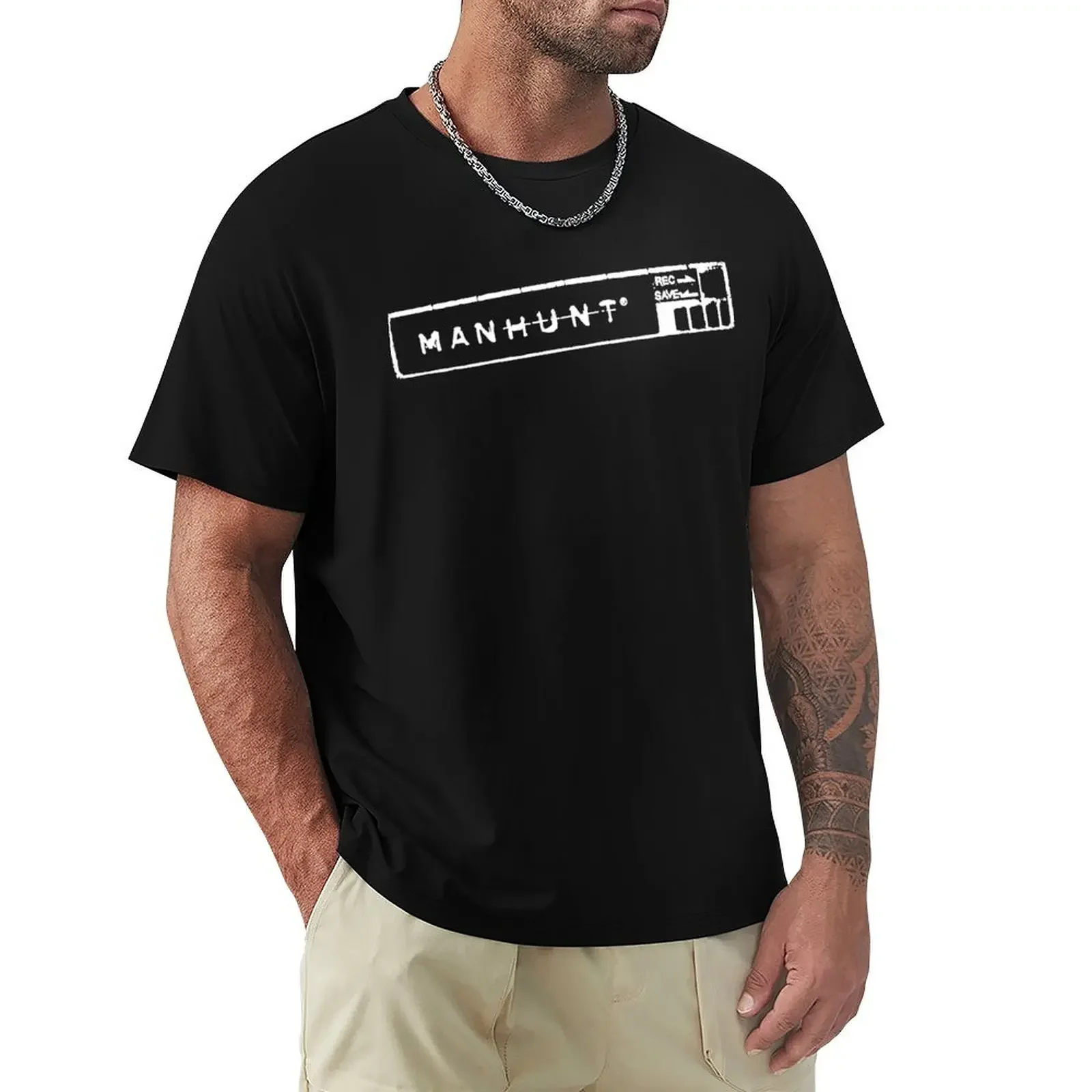 

Manhunt T-shirt summer top shirts graphic tees sweat men clothes