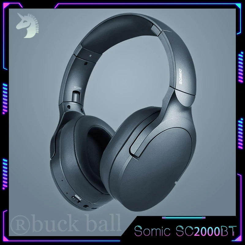 

Somic SC2000BT Headphone Wireless Bluetooth Headset Low Latency Noise Reductioin Earphones Stereo Sound Foldable With Microphone