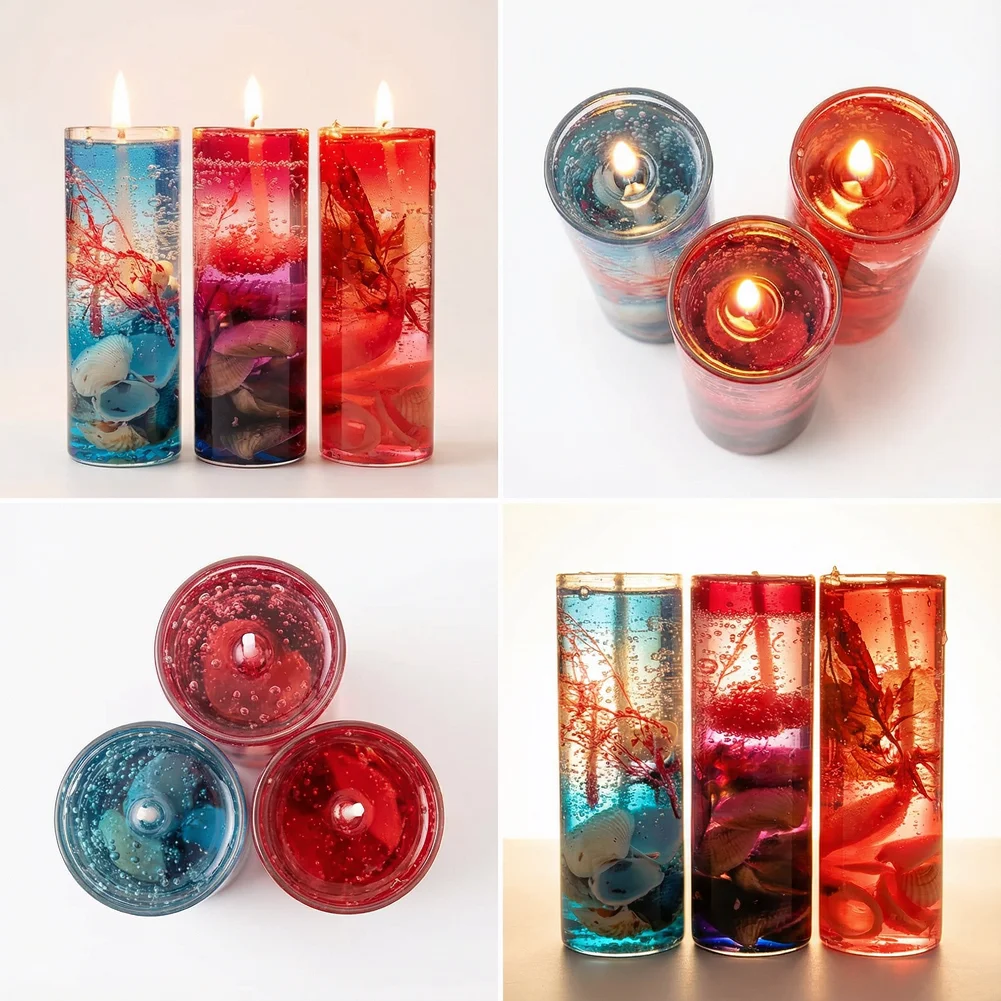 Exquisite Ocean Theme Aromatherapy Candles with Glass Vase Decor for Valentine's Day and Weddings