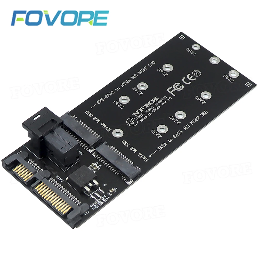 M 2 To Sata Adapter U 2 Sff 8643 U2 To M2 Nvme Ssd Converter 22pin Sata m-2-to-sata-adapter-u-2-sff-8643-u2-to-m2-nvme-ssd-converter-22pin-sata