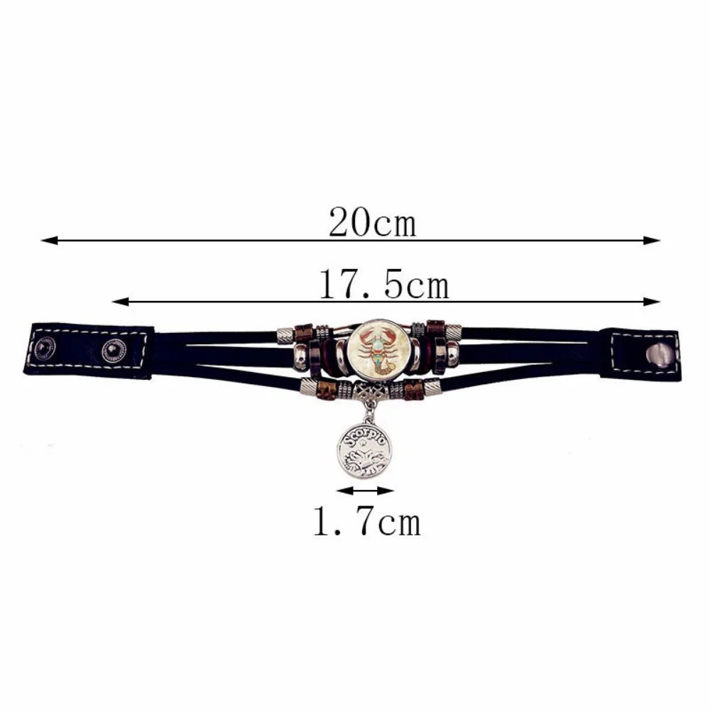 Retro Punk Leather Bracelet 3