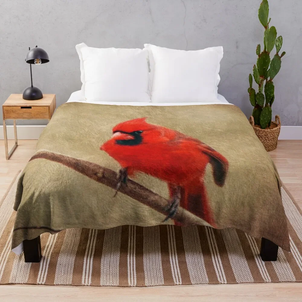 

Cardinal Throw Blanket decorative christmas gifts Luxury Throw Thermals For Travel Blankets