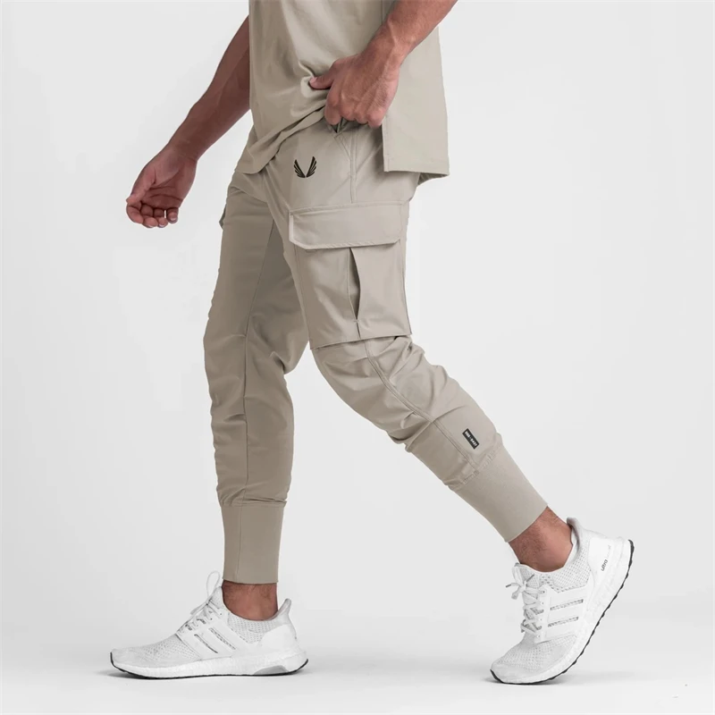 Military Cargo Pants Cargo Pants Men's Summer Thin Loose Quick-Drying Elastic Leggings Running Training Sweatpants