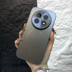 Luxury Frosted Magnetic Lens Anti - Drop Case - All - Inclusive Cover for Huawei Nova 15 Max (GRAY)