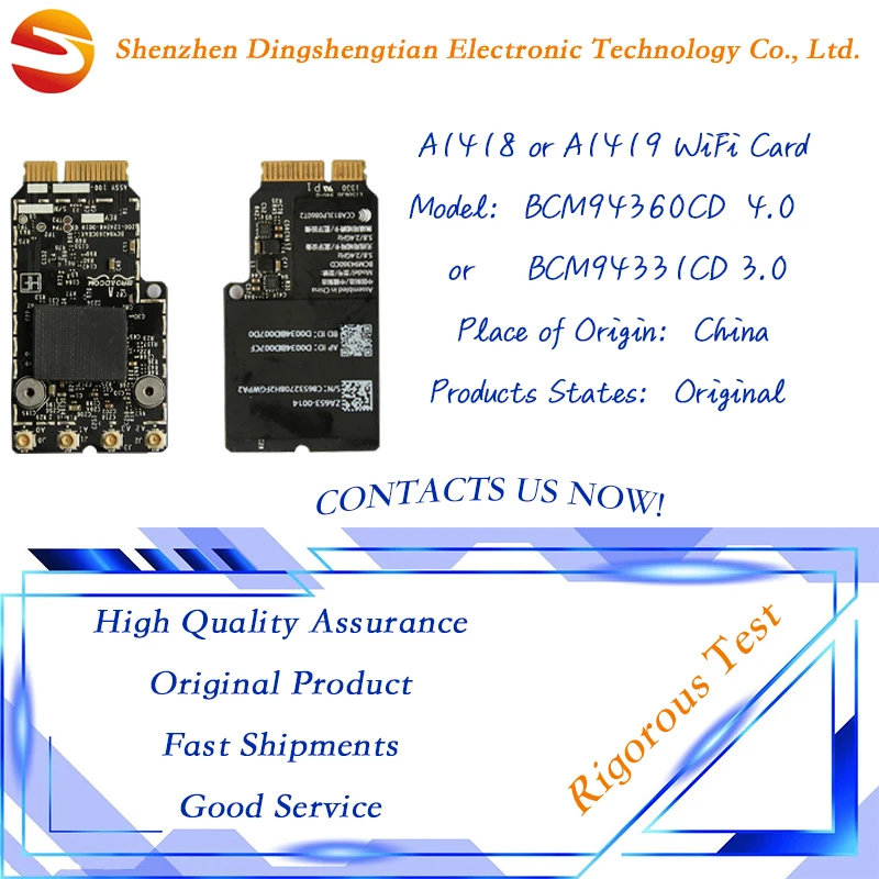 Scheda Wifi Wireless Originale Bcm94360Cd 4.0 Bcm94331Cd 3.0 Per Macbook Air A1418 A1419 Imac A2115 A21162012 2013 2014 Anno