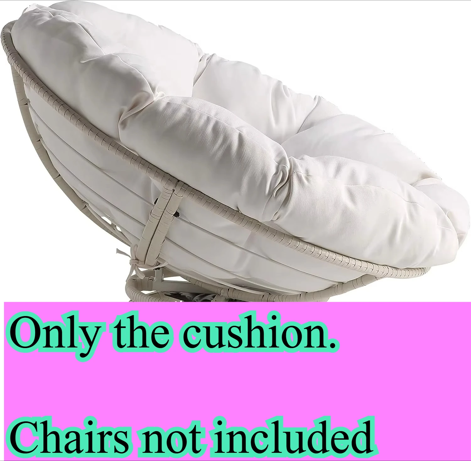 Outdoor waterproof hanging basket cushion-Bird's Nest chair cushion (Note: This product does not include the chair base)