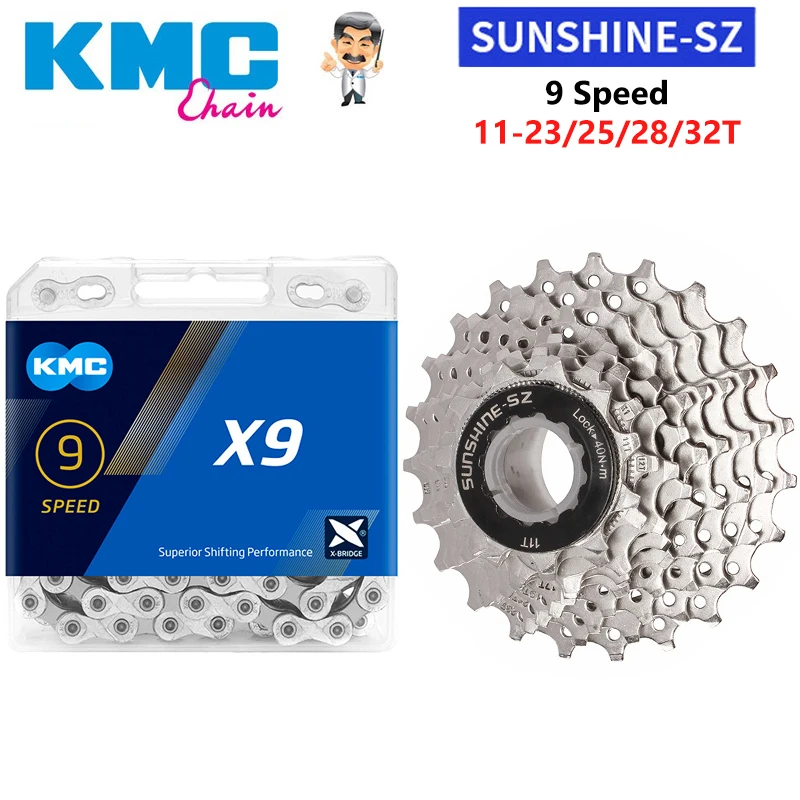 9 Speed Road Bike Cassette Sprocket Bicycle Cassette Bicycle Sprocket Gear Bicycle Parts Bike Sprocket