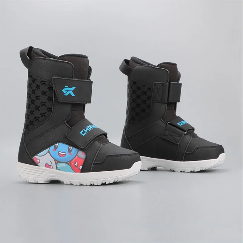 

2022 New Women Ski Shoes Girls Children Boots Plus Snow Boots Outdoor Snowboard Shoes Velvet Warm Cotton Shoes Kids Ski Boots