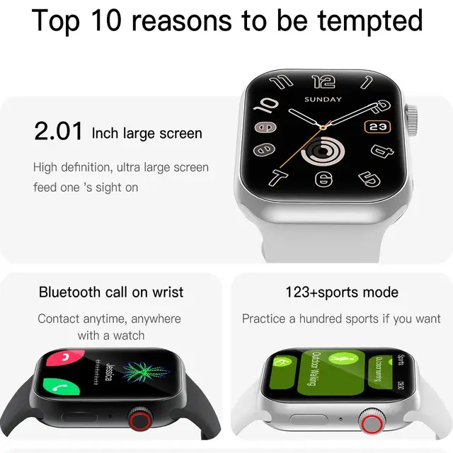 Smart Watch for Men Women Bluetooth Call 24 Hours Heart Rate Sleeping Monitor Music Play Cycling Watch with Calorie Sport  Watch 5
