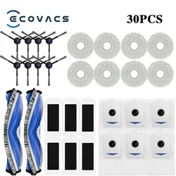 Premium Robot Vacuum Replacement Parts - Dust Bags, Main & Side Brushes, Filters, and Mop Accessories (Brown)
