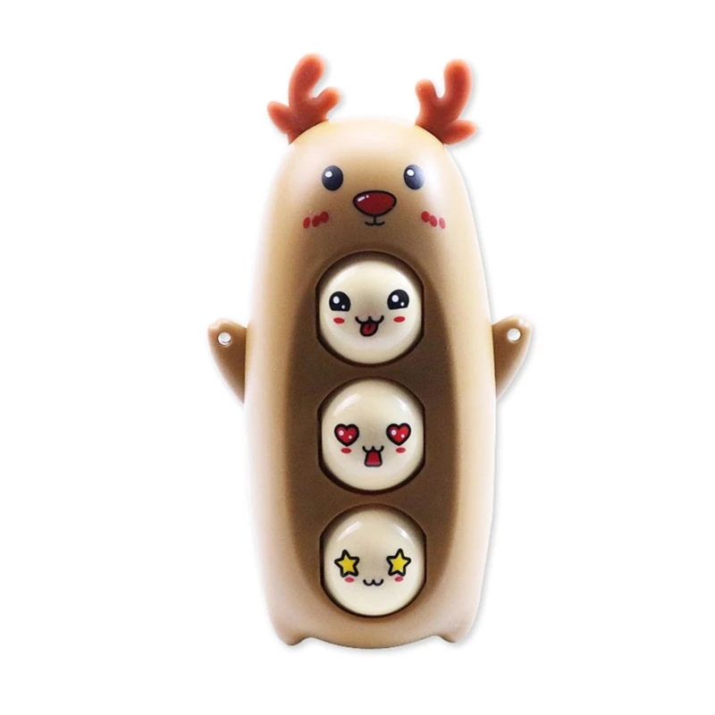 Decompression Toy Elk Face Changing Keychain Relaxation Car Keyring Gift Dropship цена и фото