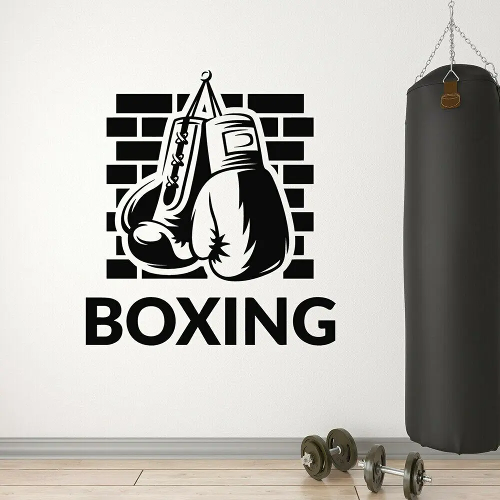 Boxe Boxer Formation Mur Décalcomanie Autocollant Murale Bureau à