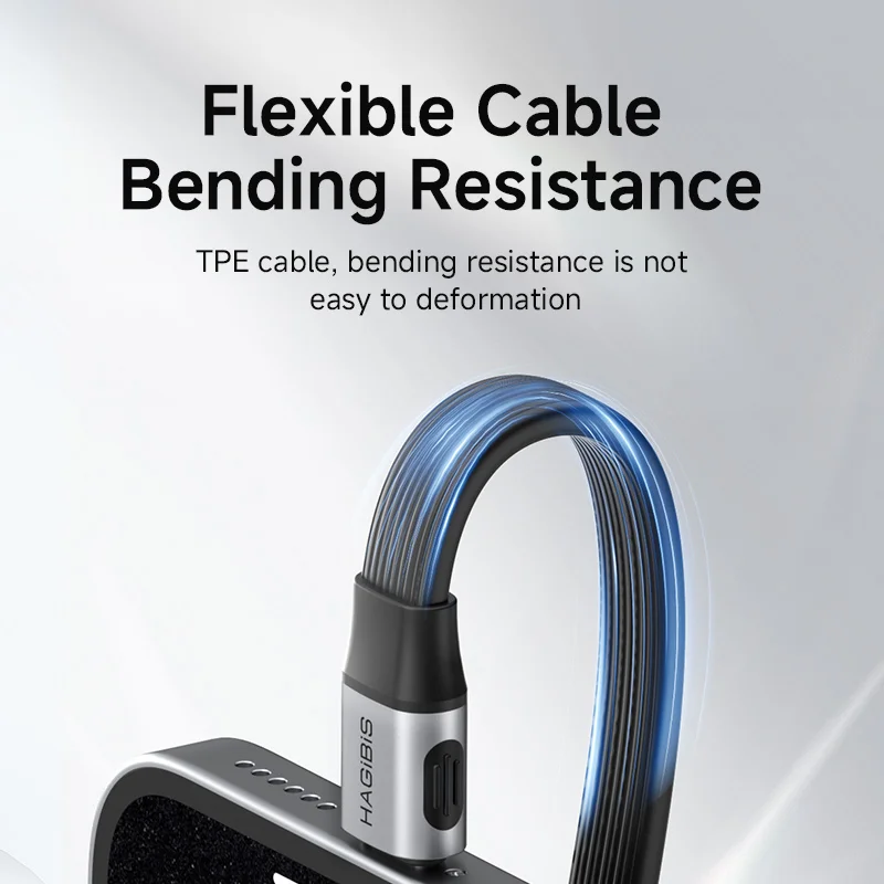 Hagibis Short USB C to USB C Full Function Cable USB4 V2 Date Cable 80Gbps 8K PD 240W Cord for Thunderbolt 4/5 iPhone Laptop SSD