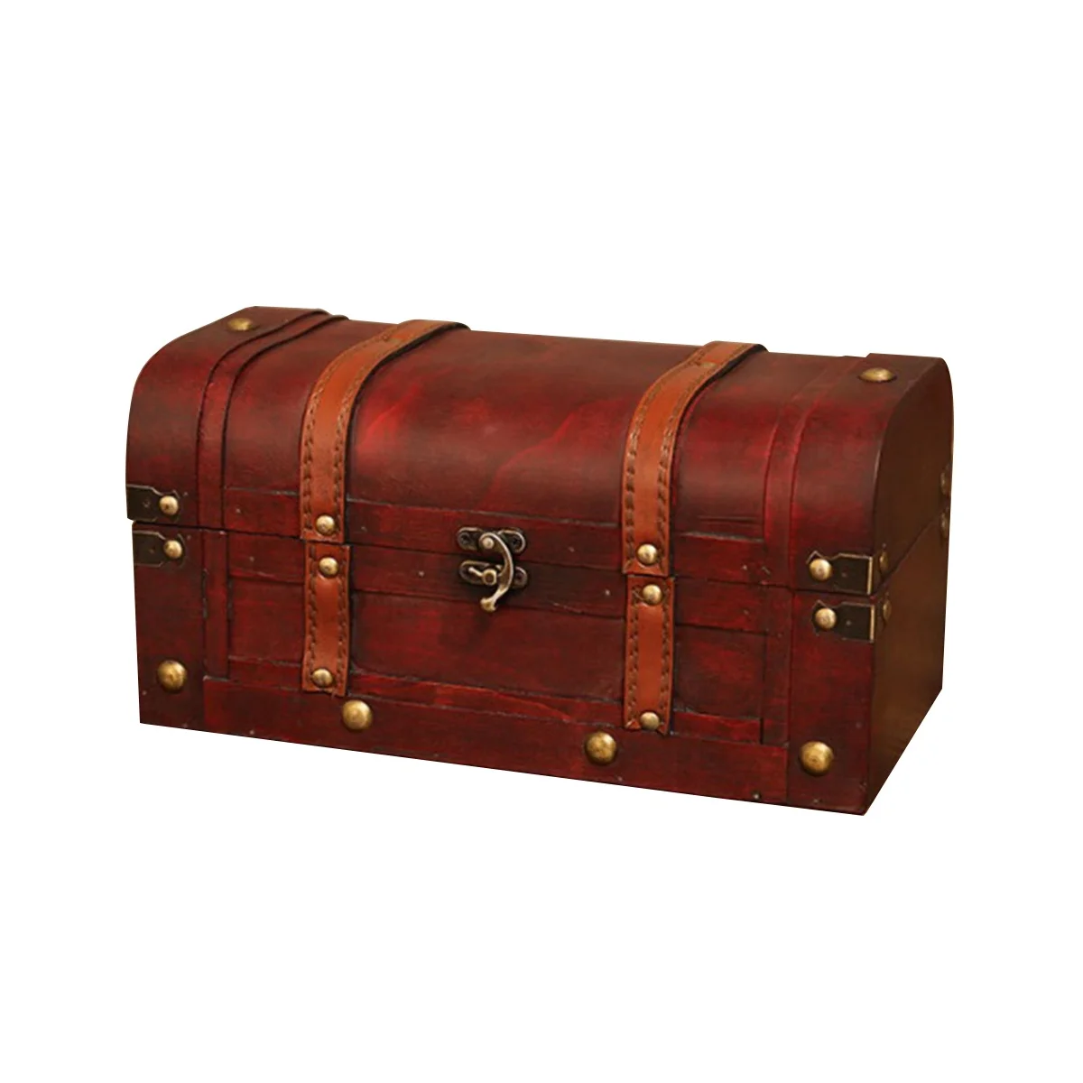 

Wood Chest Box Decorative Storage Chest Box with Lock Handcrafted Decorative Boxes with Lids for Home Decor Wood Box