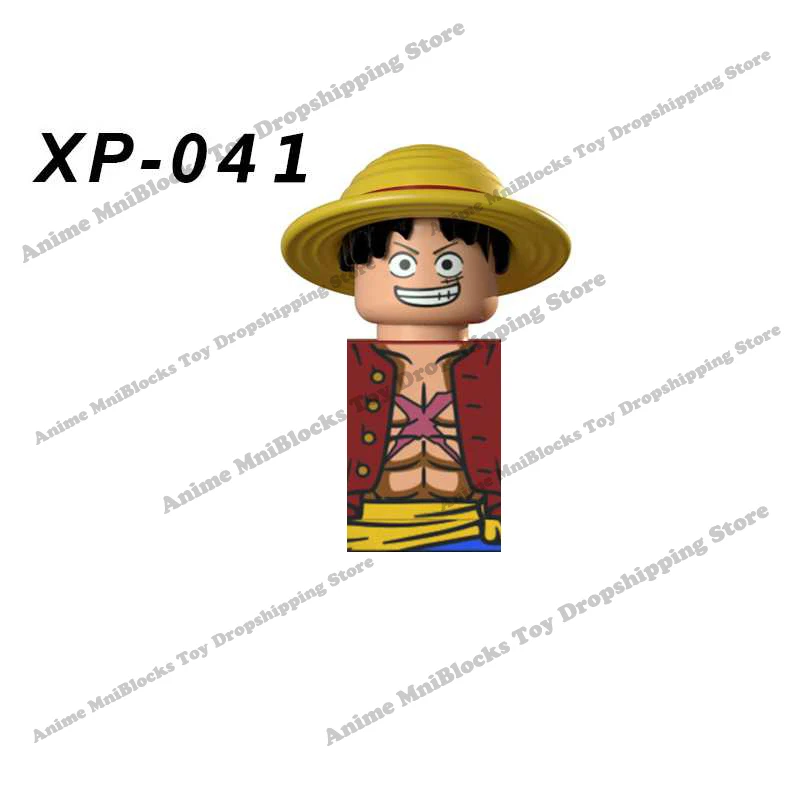 XP036 KT1008 KT1013 Anime One Piece Buliding Blocks Bricks Mini Action Figures Heads series Educational Kids Toys Birthday Gifts