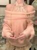 Preppy Style Sweet Knitted Sweater 2000s Aesthetic Gyaru Chic Korean Y2k Jumper Sweater Long Sleeve Coquette Knitwears 6