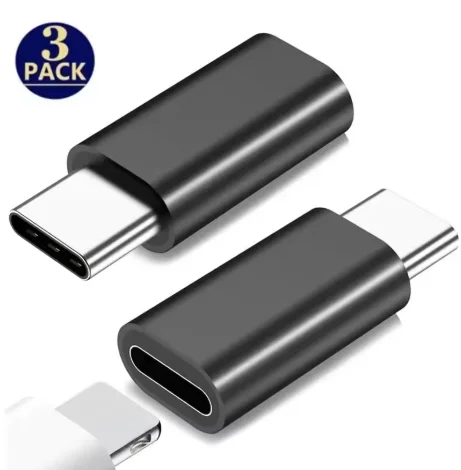 3-Pack USB-C to Lightning Charging Adapter Set