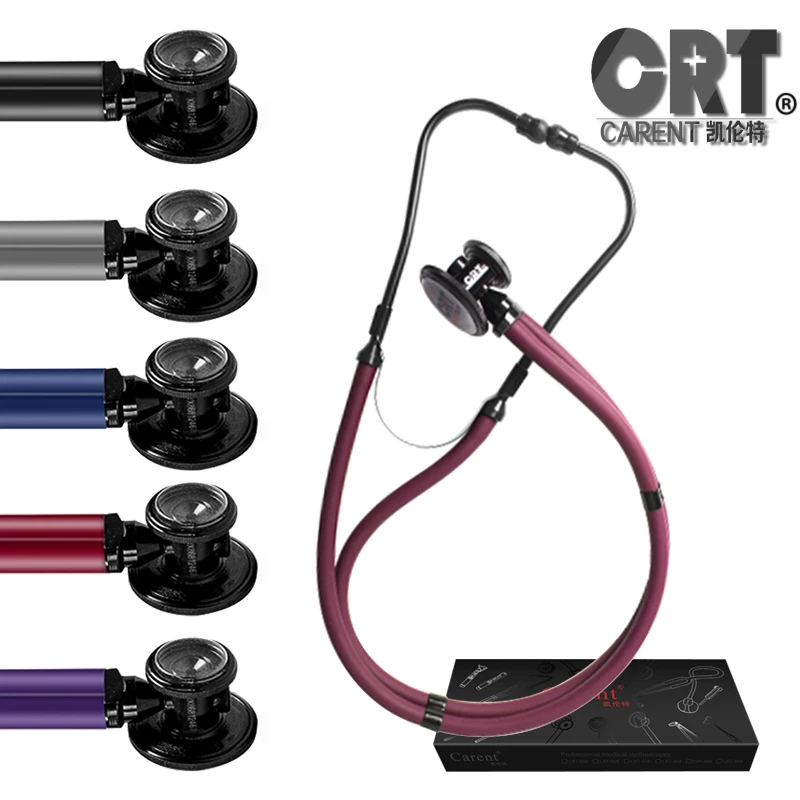 Professional Estetoscopio Carent Dual Head Medical Cardiology Cute Doctor Nurse Vet Student Clinical Health Tool CRT Stethoscope