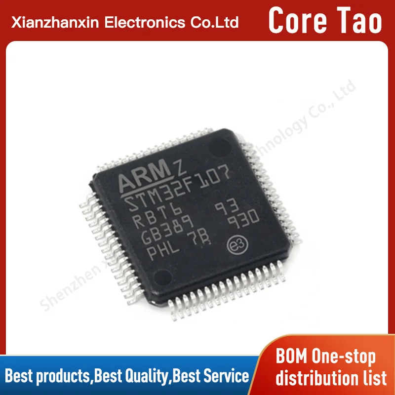 

1 шт./партия, микроконтроллеры STM32F107RBT6 32F107RBT6
