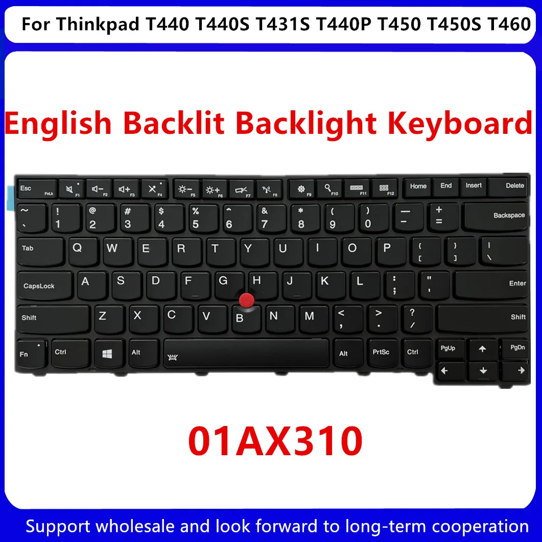 Eua Inglês Backlit Backlight Teclado para Lenovo Thinkpad T440 T440s T440p T450 T450s T460 Portátil 01ax310 Novo - Imagem 2