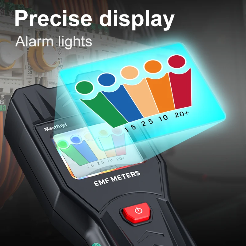 MASTFUYI Electromagnetic Field Radiation Tester Radiation Dosimeter EMF Meter Electromagnetic Detector Magnetic Field Meter