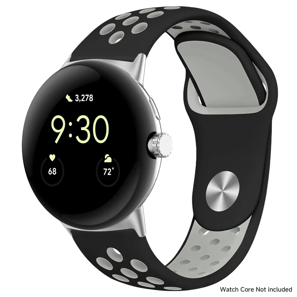 Breathable Silicone Sports Band for Google Pixel Watch - 41mm & 45mm Accessory Bracelet