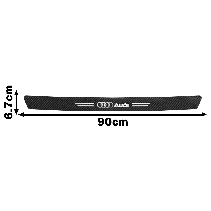 Carbon Fiber Car Door Sill Protector Sticker - Anti-Scratch Decal Accessory