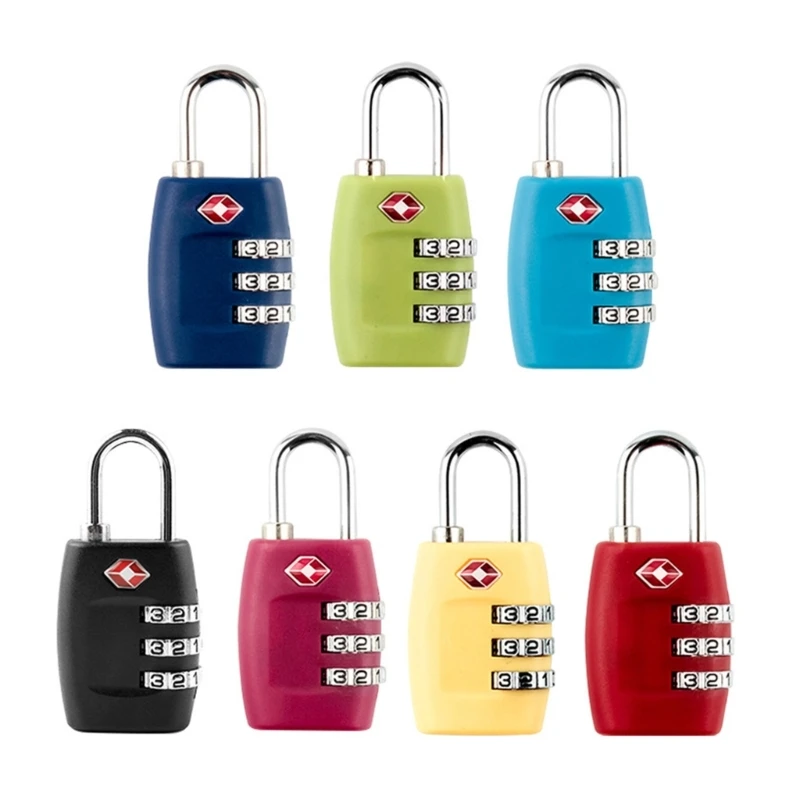 3-Digit Security Combination Padlocks Multifunctional Luggage Lock Suitcase Lock